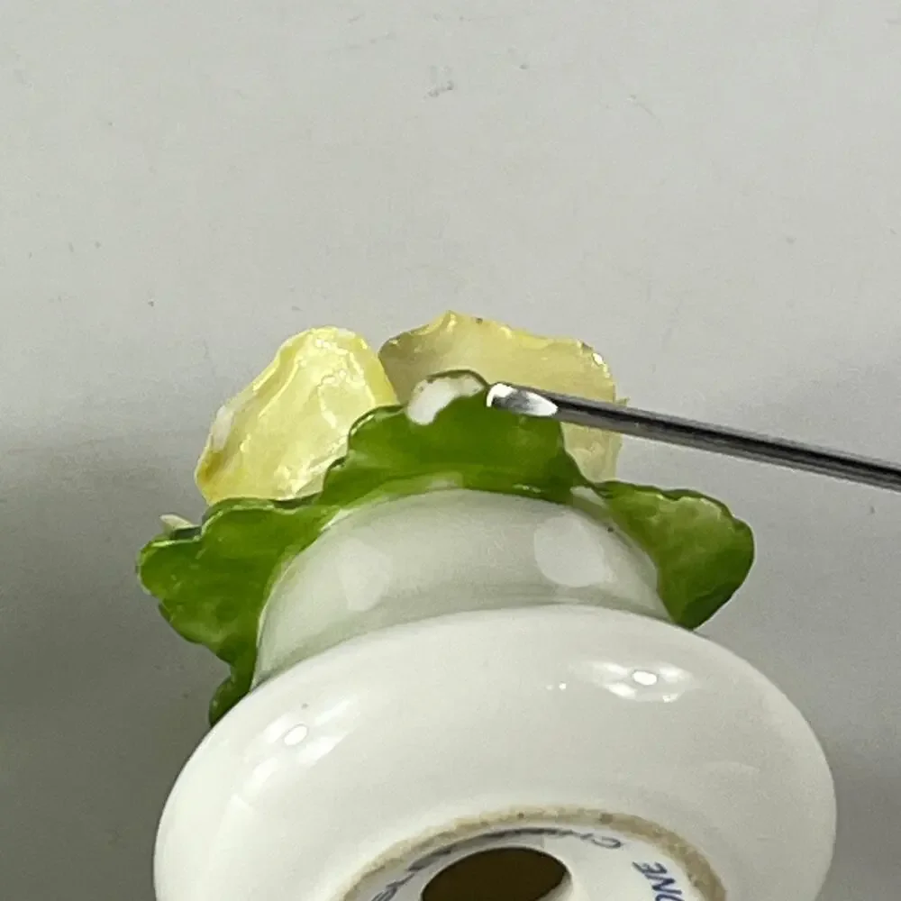 Aynsley Yellow Rose Salt Pepper Shakers English Fine Bone China Flower NO PLUGS
